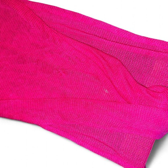 no brand pink beach cover up with double splits - Picture 2 of 3